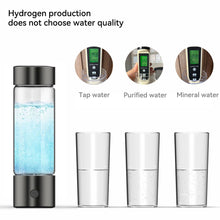 Load image into Gallery viewer, 460ml Hydrogen-Rich Water Cup Electric Hydrogen Rich Water Generator Bottle Titanium Quality Filter Portable Antioxidant Lonizer