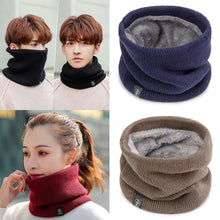 Load image into Gallery viewer, Unisex Solid Winter Thickened Velvet Neck Warm Scarf Plush Scarf Casual Versatile Outdoor Windproof Warm Scarf for Men Women