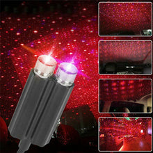 Load image into Gallery viewer, Double Headed Roof Starry Night Light Car LED Atmosphere Projector USB Light Home Auto Decorative Lamps Accessories