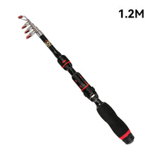 Load image into Gallery viewer, 1m-2.3m Telescopic Portable Mini Fishing Rods Super Hard Carbon Steel Rivers Lakes Fishing Rod Sea Fishing Pole Accessories
