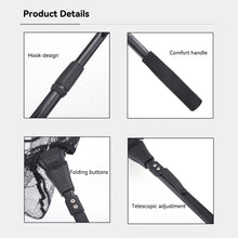 Load image into Gallery viewer, Aluminium Alloy Foldable Floating Fishing Net Telescoping Landing Net Retractable Handle Nylon Mesh Sea Fishing Accessorie