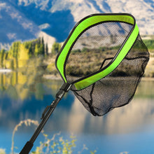 Load image into Gallery viewer, Foldable Floating Fishing Net Landing Net Easy Catch Release Telescopic Pole Fish Net for Saltwater Freshwate