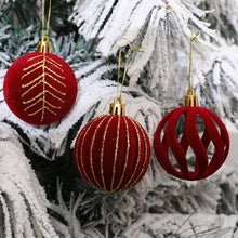 Load image into Gallery viewer, 6PCS 6cm Christmas Ball Ornaments Xmas Tree Hanging Pendants Home Party Decor 2025 New Year Noel Navidad
