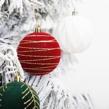 Load image into Gallery viewer, 6PCS 6cm Christmas Ball Ornaments Xmas Tree Hanging Pendants Home Party Decor 2025 New Year Noel Navidad