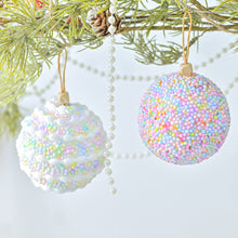 Load image into Gallery viewer, 3Pcs 8cm Foam Christmas Balls Pendant Colorful Christmas Macaron Hanging Balls Elegant Reusable Xmas Tree Hanging Ornament