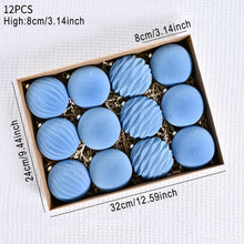 Load image into Gallery viewer, 12PCS 8cm Christmas Ball Ornaments Xmas Tree Hanging Pendants Home Party Decor 2025 New Year Noel Navidad