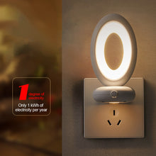 Load image into Gallery viewer, Creative Rotating Remote Control LED Night Light Plug-In Soft Light Eye Protection Sleep Atmosphere Bedroom Bedside Lamp