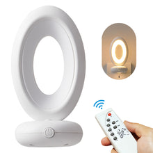 Load image into Gallery viewer, Creative Rotating Remote Control LED Night Light Plug-In Soft Light Eye Protection Sleep Atmosphere Bedroom Bedside Lamp