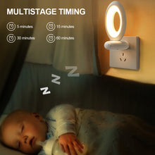 Load image into Gallery viewer, Creative Rotating Remote Control LED Night Light Plug-In Soft Light Eye Protection Sleep Atmosphere Bedroom Bedside Lamp