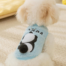 Load image into Gallery viewer, Animal Pattern Dog Clothes Cute Panda Vest Leashable Teddy Winter Clothes Bichon Warm Fleece Pet Clothing XS-XXL