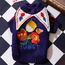 Load image into Gallery viewer, Cute Puppy Pullover Autumn and Winter Novelty Pet Sweater Teddy Bikini Bear Knit Sweater Dog Comfortable Warm Christmas Clothes