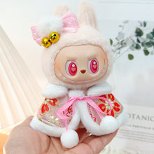 Load image into Gallery viewer, Doll Clothes Outfit Accessories For Labubu V2 V1 Plush Idol Doll's Clothing Red New Year Clothing Cloak Girl Gift