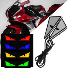 Load image into Gallery viewer, 2Pcs Motorcycle LED Devil'Eyes Lights Demon Eyes Headlight Motorcycle Mini Projector Lens Turn Signal Lamp Car Decoration Lights