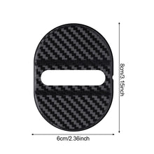 Load image into Gallery viewer, 4Pcs/Set Carbon Fiber Pattern Car Door Lock Protective Cover Cushion Anti Rust Sleeve Plastic for Car Door Lock Car Accessories