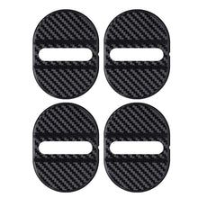 Load image into Gallery viewer, 4Pcs/Set Carbon Fiber Pattern Car Door Lock Protective Cover Cushion Anti Rust Sleeve Plastic for Car Door Lock Car Accessories