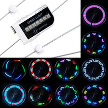 Load image into Gallery viewer, USB Rechargeable 14 RGB LED Bike Wheel Spoke Light Waterproof Bicycle Warning Lights LED Neon Bike Tyre Light Bicycle Rim Decor
