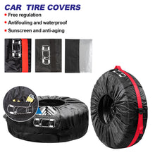 Load image into Gallery viewer, 1Pc Universal Car Spare Tire Covers Case Auto Wheel Tires Storage Bags Carry Tote Tire For Cars Wheel Covers 13-18inch 19-23inch