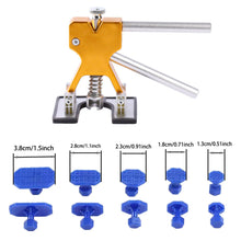 Load image into Gallery viewer, Car Dent Removal Tools Sheet Metal Paintless Dent Puller short T-Dent Pull Set Suction Cup Workshop Kit for Auto Hail Pit Repair