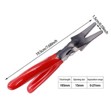 Load image into Gallery viewer, Car Oil Hose Pipe Buckle Removal Plier Oil Pipe Separation Clamp Joint Tightening Pliers Fuel Filter Automotive Pipe Tool