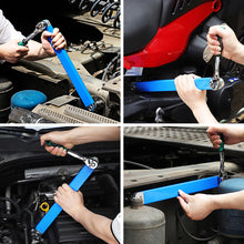 Load image into Gallery viewer, Multifunctional Car Offset Extension Wrench with 4 Adapters Dual-purpose Impact Socket Ratchet Wrench Spanner Automotive Hand Tool