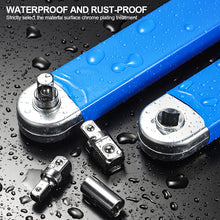 Load image into Gallery viewer, Multifunctional Car Offset Extension Wrench with 4 Adapters Dual-purpose Impact Socket Ratchet Wrench Spanner Automotive Hand Tool