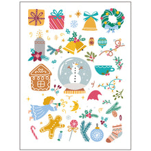 Load image into Gallery viewer, Christmas Tattoo Stickers Children's Stickers Cartoon Reindeer Santa Claus Stickers Holiday Party Face Stickers