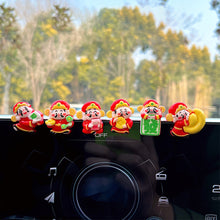 Load image into Gallery viewer, Car Rearview Mirror Decoration Center Console Resin Doll Ornament Small Cute Interior Accessories Bicycle Auto Ornament