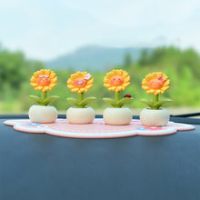 Load image into Gallery viewer, Beautiful Flowers For Car Dashboard Ornaments Gifts Car Center Console Decoration Sunflower Cactus Auto Interior Accessories