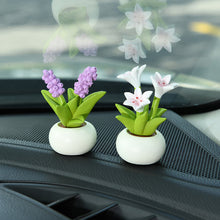 Load image into Gallery viewer, Beautiful Flowers For Car Dashboard Ornaments Gifts Car Center Console Decoration Sunflower Cactus Auto Interior Accessories