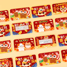 Load image into Gallery viewer, 2025 New Year Reward Scratch Card Film Coated Stickers Scratch Off Labels Snake Year DIY Children's Redemption Vouchers