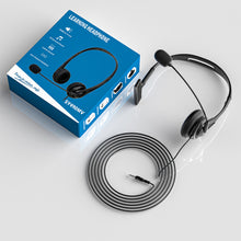 Load image into Gallery viewer, Call Center Headphone USB Wired Business Headset With 3.5mm Mic Volume Control Mute Cancelling Telephone Operator