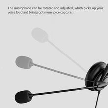 Load image into Gallery viewer, Call Center Headphone USB Wired Business Headset With 3.5mm Mic Volume Control Mute Cancelling Telephone Operator