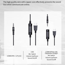 Load image into Gallery viewer, Call Center Headphone USB Wired Business Headset With 3.5mm Mic Volume Control Mute Cancelling Telephone Operator