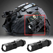Load image into Gallery viewer, Outdoor Tactical Helmet Flashlight LED Aluminum Alloy Telescopic Zoom Work Light Lighting Equipment