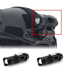 Load image into Gallery viewer, Outdoor Tactical Helmet Flashlight LED Aluminum Alloy Telescopic Zoom Work Light Lighting Equipment