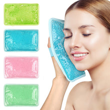 Load image into Gallery viewer, 1PC Gel Bead Square Ice Pack With Elastic Band Cold And Hot Dual Effect Fever Sprain Redness Reusable Physiotherapy Equipment