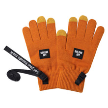 Load image into Gallery viewer, 1 Pair Knitted Warm Gloves Outdoor Non-Slip Touch Screen Riding Gloves With Removable Lanyard