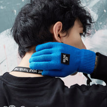 Load image into Gallery viewer, 1 Pair Knitted Warm Gloves Outdoor Non-Slip Touch Screen Riding Gloves With Removable Lanyard
