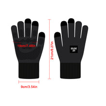 Load image into Gallery viewer, 1 Pair Knitted Warm Gloves Outdoor Non-Slip Touch Screen Riding Gloves With Removable Lanyard