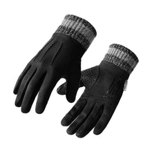 Load image into Gallery viewer, 1 Pair Autumn Winter Suede Warm Gloves For Man Outdoor Windproof Cold-Proof Flip Finger Touch Screen Riding Gloves