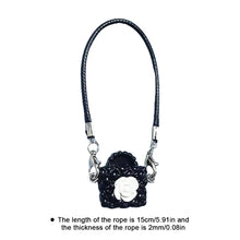 Load image into Gallery viewer, Dollhouse Mini Model Camellia Black and White Bag Hanging Neck Accessories Doll Pendant Accessories