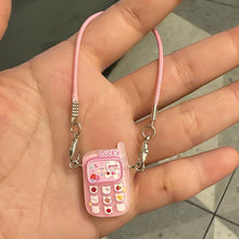 Load image into Gallery viewer, Dollhouse Mini Pendant Model Cartoon Cute Little Mini Mobile Phone Ornament Cartoon Pendant Sweet Couple Best Friend Gift