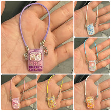 Load image into Gallery viewer, Dollhouse Mini Pendant Model Cartoon Cute Little Mini Mobile Phone Ornament Cartoon Pendant Sweet Couple Best Friend Gift