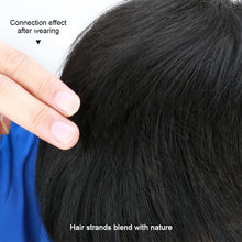 Load image into Gallery viewer, Wig Men's Head Replacement Block Inch Head Mediterranean Bald Hair Covering White Hair Natural Breathability Top Replacement