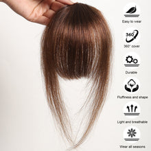 Load image into Gallery viewer, Creative BB Clip Air Bangs Real French Fake Bangs with No Trace Light Thin Hairstyles Cover White Hair Wig Pieces