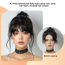 Load image into Gallery viewer, Creative BB Clip Air Bangs Real French Fake Bangs with No Trace Light Thin Hairstyles Cover White Hair Wig Pieces