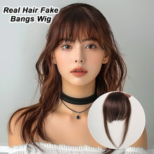 Load image into Gallery viewer, Creative BB Clip Air Bangs Real French Fake Bangs with No Trace Light Thin Hairstyles Cover White Hair Wig Pieces