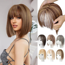 Load image into Gallery viewer, Wig Women Natural Lightweight Breathable Height Increasing Covering White Hair Head Invisible Seamless Fluffy Simulated Wig Piece
