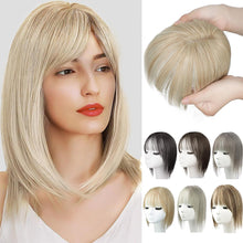 Load image into Gallery viewer, Wig Women Natural Lightweight Breathable Height Increasing Covering White Hair Head Invisible Seamless Fluffy Simulated Wig Piece