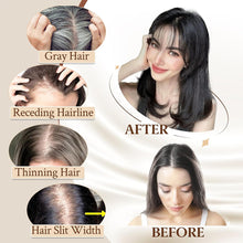 Load image into Gallery viewer, Wig Women Natural Lightweight Breathable Height Increasing Covering White Hair Head Invisible Seamless Fluffy Simulated Wig Piece